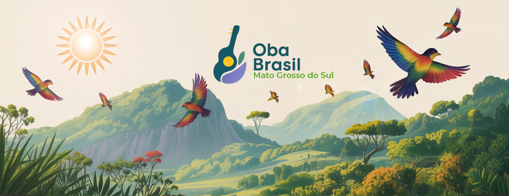 Mapa ilustrado do Brasil